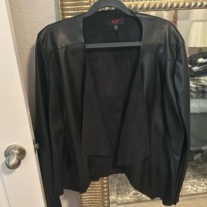 Faux leather jacket